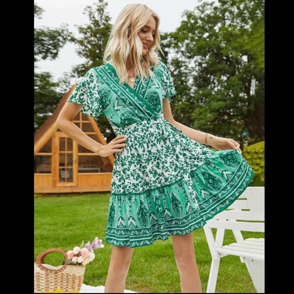 NEW Wrap Dress - Picture 1 of 15